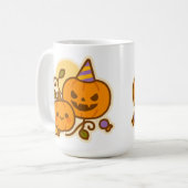 Pumpkin Pals - Kawaii Halloween Kaffeetasse (Vorderseite Links)
