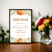 Pumpkin Pampas Gender Offenlegung Einladung