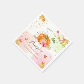 Pumpkin Paper Napkin Fall Babydusche Girl Pink Serviette (Ecke)