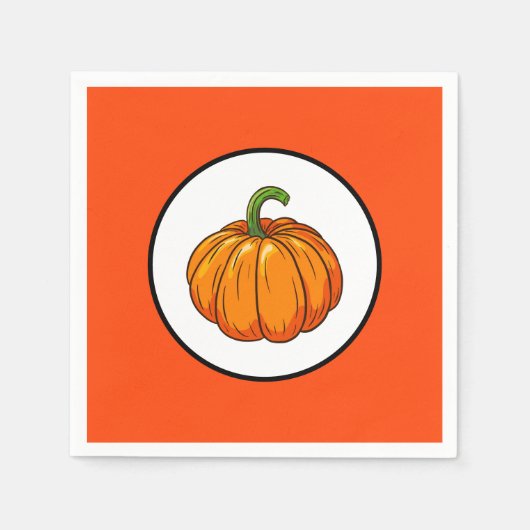 Pumpkin Paper Napkin Serviette (Vorderseite)