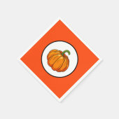 Pumpkin Paper Napkin Serviette (Ecke)