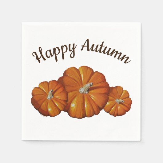 Pumpkin Paper Napkins Serviette (Vorderseite)