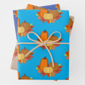 Pumpkin Papers Wrapping Paper Flat Sheet Set von 3 Geschenkpapier Set (Beispiel)