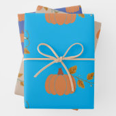 Pumpkin Papers Wrapping Paper Flat Sheet Set von 3 Geschenkpapier Set (Beispiel)