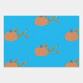 Pumpkin Papers Wrapping Paper Flat Sheet Set von 3 Geschenkpapier Set (Vorderseite)