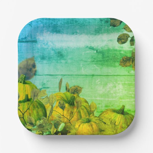 Pumpkin-Papierplatte Pappteller (Vorderseite)