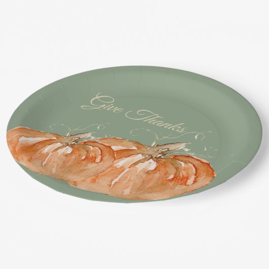 Pumpkin Pappteller (Schrägansicht)