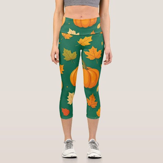 Pumpkin Parade Capri Leggings (Vorderseite)