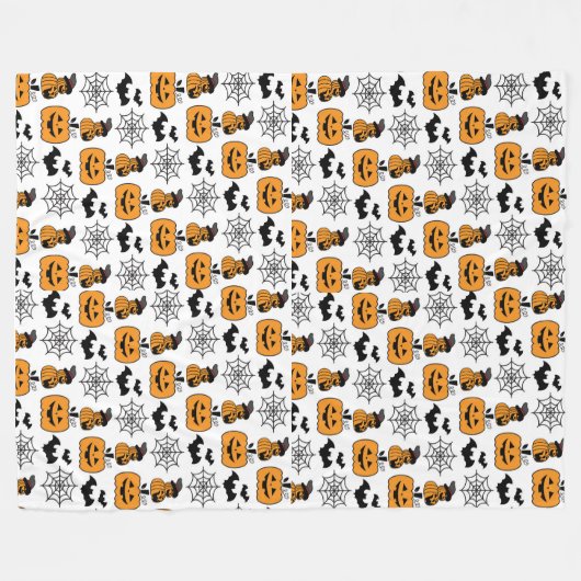 Pumpkin Parade Fleecedecke (Vorderseite (Horizontal))