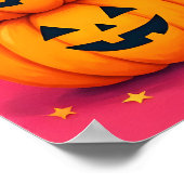 Pumpkin Parade Sunset Poster (Ecke)