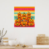 Pumpkin Parade Sunset Poster (Küche)
