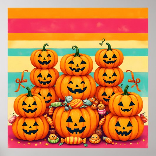 Pumpkin Parade Sunset Poster (Vorne)