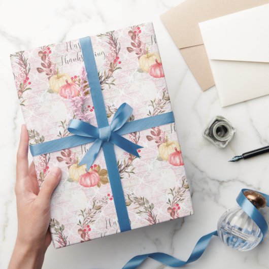 Pumpkin Paradise Thanksgiving Geschenkpapier (Schenken)