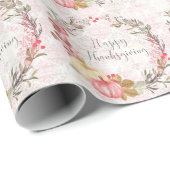 Pumpkin Paradise Thanksgiving Geschenkpapier (Rolleneckpunkt)