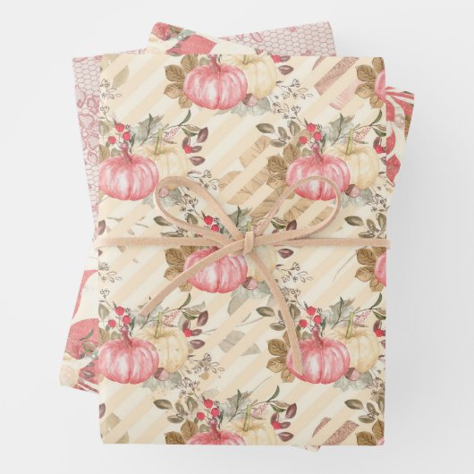 Pumpkin Paradise Thanksgiving  Geschenkpapier Set (Beispiel)
