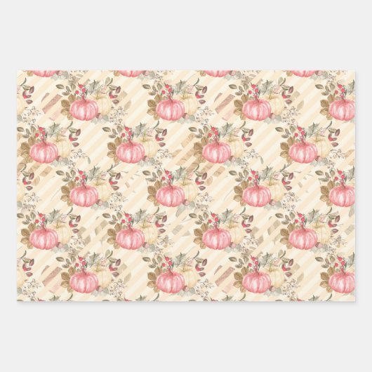 Pumpkin Paradise Thanksgiving  Geschenkpapier Set (Vorderseite)