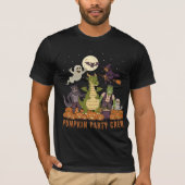 Pumpkin-Party-Crew - Niedliche Halloween-Monster-S T-Shirt (Vorderseite)