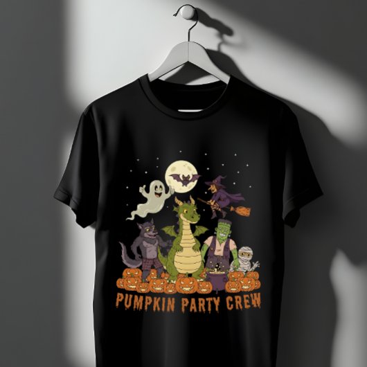 Pumpkin-Party-Crew - Niedliche Halloween-Monster-S T-Shirt