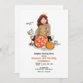 Pumpkin-Party Einladung (Vorne/Hinten)