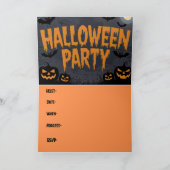 Pumpkin-Party Einladung (Innenseite)
