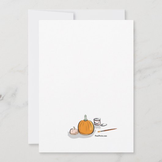 Pumpkin-Party Einladung (Rückseite)