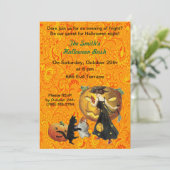 Pumpkin Party Halloween Einladung (Stehend Vorderseite)