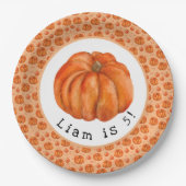 Pumpkin-Party Pappteller (Vorderseite)
