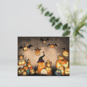 Pumpkin Party Postcard Einladungspostkarte (Stehend Vorderseite)