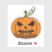 Pumpkin-Party-Sticker - Halloween-Jack-o'-Lantern Aufkleber (Blatt)