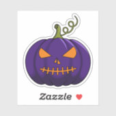 Pumpkin-Party-Sticker - Halloween-Jack-o'-Lantern Aufkleber (Blatt)