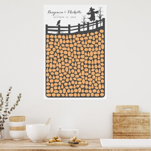 Pumpkin Patch - 250 Spaces Guest Book Alternative Poster (Küche)