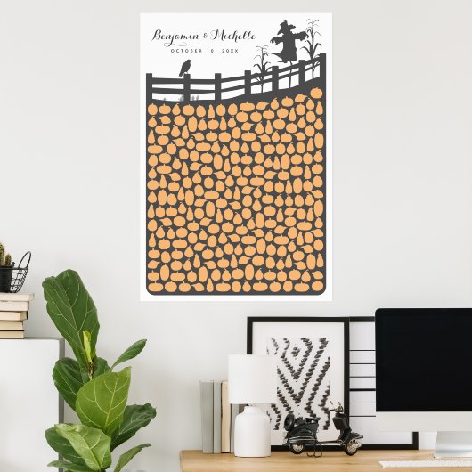 Pumpkin Patch - 250 Spaces Guest Book Alternative Poster (Heimbüro)