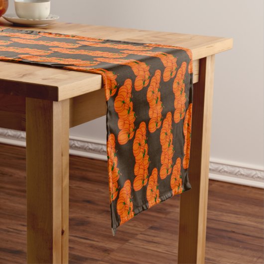 Pumpkin Patch-2-COTTON TABLE RUNNER 14x72in Kurzer Tischläufer (Beispiel)