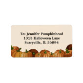 Pumpkin-Patch-Adressetikett Adressaufkleber (Vorne)