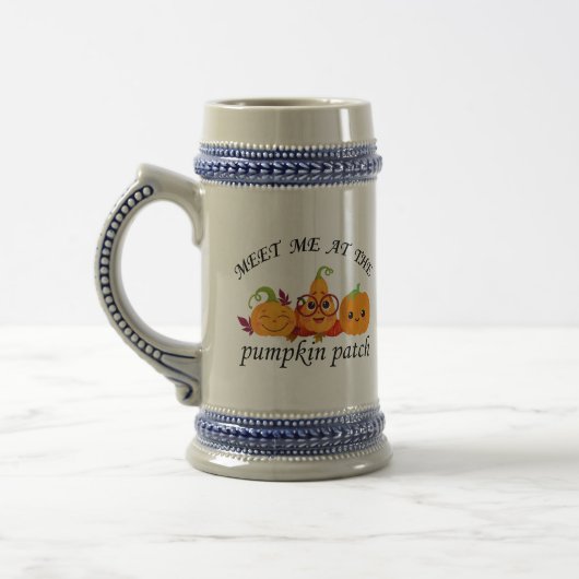 Pumpkin Patch Adventures: Herbst T-Shirt Bierglas (Links)