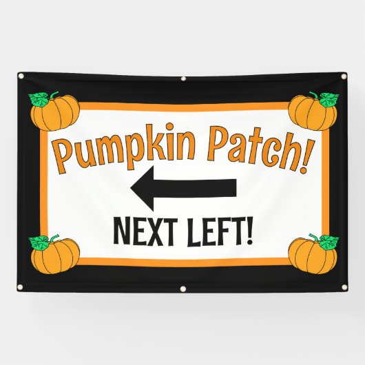 Pumpkin Patch Arrow Banner (Horizontal)