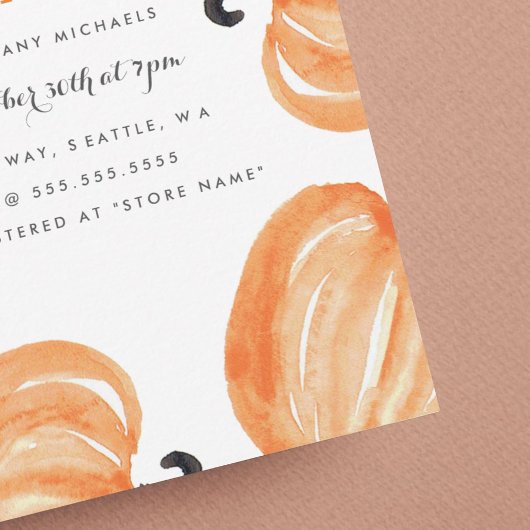 Pumpkin Patch Baby Dusche Einladung