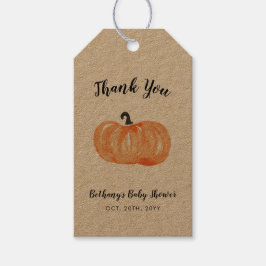 Pumpkin Patch Baby Dusche Geschenkanhänger