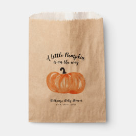 Pumpkin Patch Baby Dusche Geschenktütchen