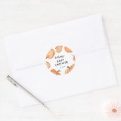 Pumpkin Patch Baby Dusche Runder Aufkleber (Umschlag)