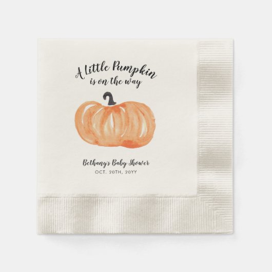 Pumpkin Patch Baby Dusche Serviette (Vorderseite)
