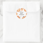 Pumpkin Patch Baby Shower Runder Aufkleber (Tasche)