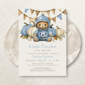 Pumpkin Patch Bear Baby Shower Einladung
