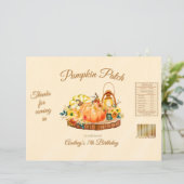 Pumpkin Patch Birthday Chip Bag (Stehend Vorderseite)