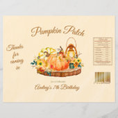 Pumpkin Patch Birthday Chip Bag (Vorderseite)