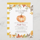 Pumpkin Patch Birthday Einladung (Vorne/Hinten)