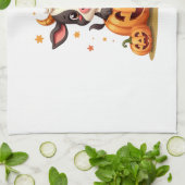 Pumpkin Patch Cow Geschirrtuch (Gefaltet)