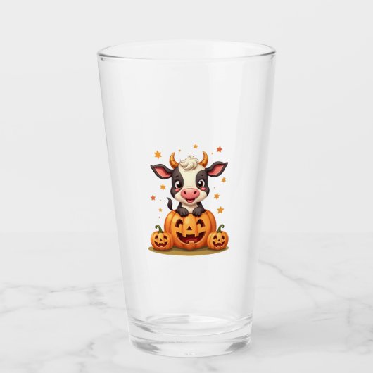 Pumpkin Patch Cow Glas (Vorderseite)