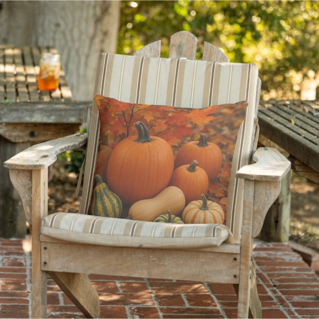 Pumpkin Patch Cozy Herbst Kissen (Stuhl )