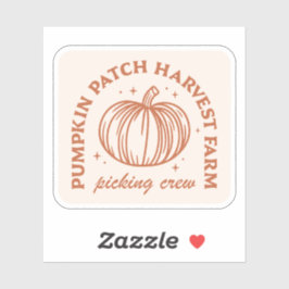 Pumpkin Patch Crew Aufkleber